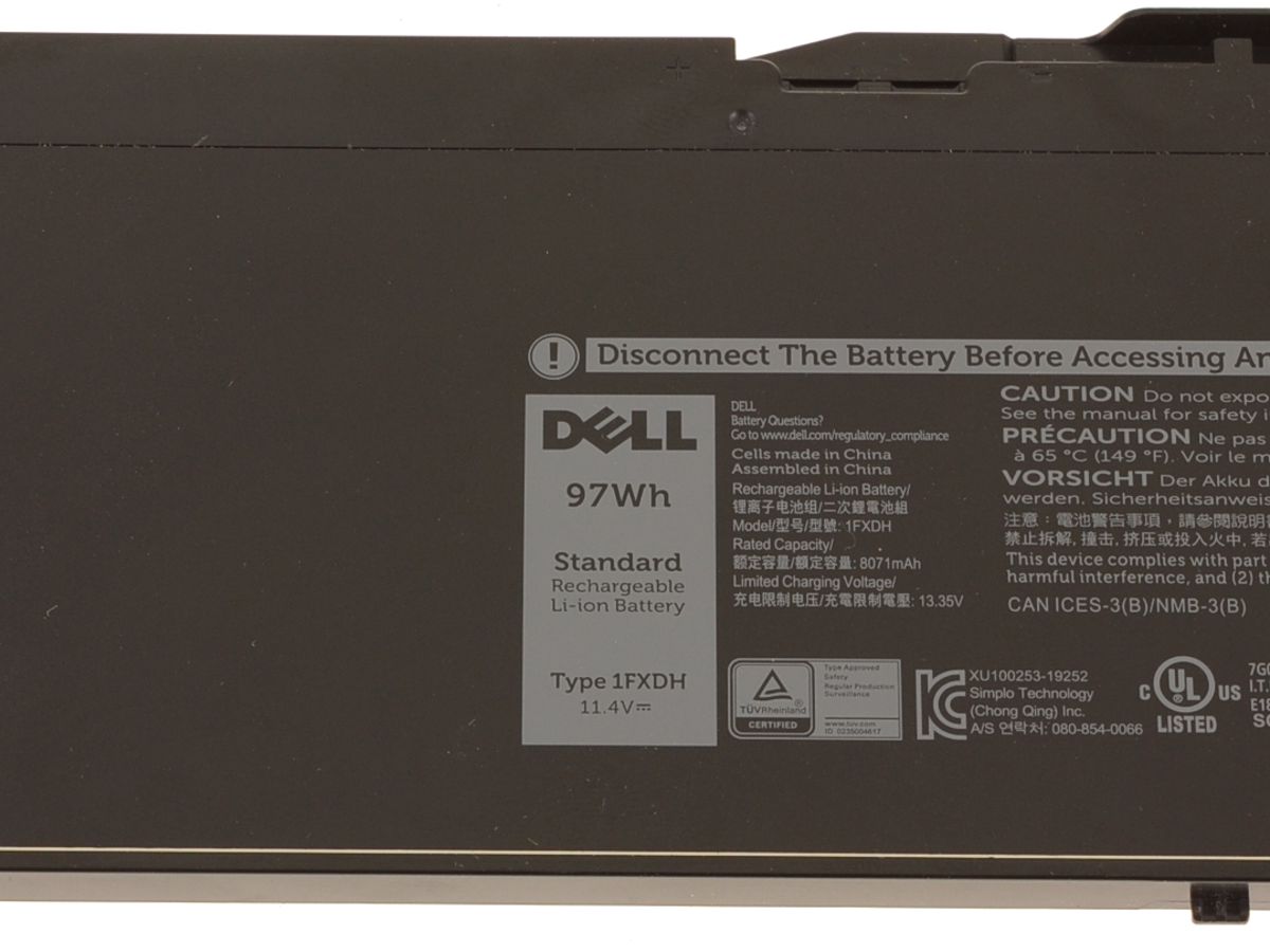 Original 1FXDH Dell OEM Latitude 5501, Precision 3541 6-Cell 97Wh