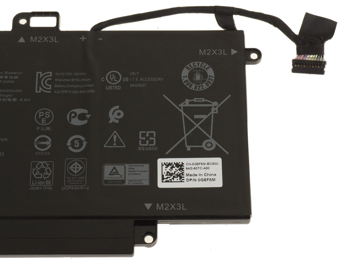 52Wh Original NF2MW Dell OEM Latitude 7400 2-in-1 4-Cell Battery