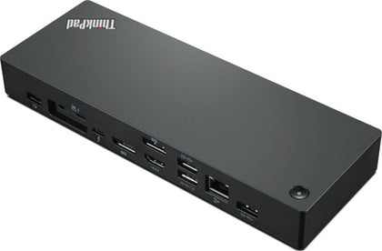 Lenovo ThinkPad Thunderbolt 4 Workstation Dock, UK/HK/SGP/MYS, Slim Tip AC Plug, Max 230W Output Power, Host With USB-C/Thunderbolt Port, Black | 40B00300UK