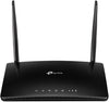 TP-Link N300 4G LTE Telephony WiFi Router, SIM Slot Unlocked, Records up to 100 Minutes of Voicemail, No Configuration Required, Removable External Wi-Fi Antennas, Black | TL-MR6500v