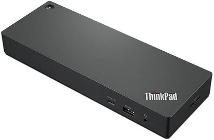 Lenovo ThinkPad Universal Thunderbolt 4 Dock, Slim Tip ACZ Plug, Max 100W Output Power, Host with USB-C/Thunderbolt Port, 4 Max External Monitors, Gigabit Ethernet, Black | 40B00135UK
