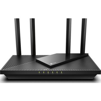 TP-Link Archer AX55 AX3000 Dual Band Gigabit Wi-Fi 6 Router, 2402Mbps 5 GHz, 574Mbps 2.4 GHz, 802.11ax, 160MHZ Bandwidth, Dual Band, OFDMA, MU-MIMO, Works with Alexa, Black | Archer AX55