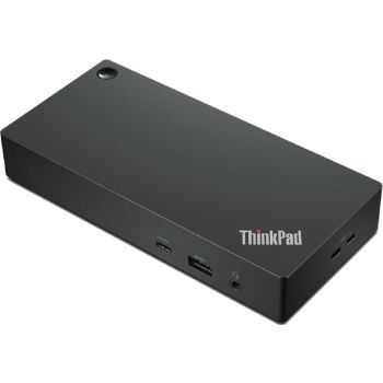 Lenovo ThinkPad Universal USB-C Docking Station, 65W Output Power, 2x 3840x2160 @60 Hz Refresh Rate, Gigabit Ethernet, 2xDisplay Ports, 1xHDMI, 4xUSB Ports, Black | 40AY0090UK / 40AY0090EU