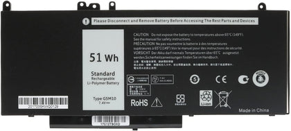 eBuyUAE G5M10 Dell Laptop Battery 7.4V 51WH Compatible with E5450 E5550  15.6