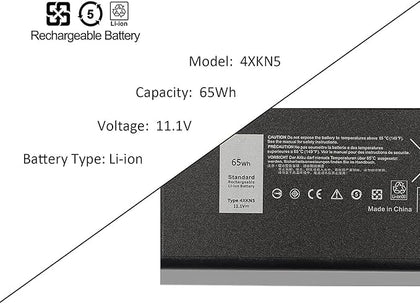 eBuyUAE 4XKN5 CJ2K1 DELL LAPTOP BATTERY  Compatible for 65Wh Series P46G P46G001 P46G002 X8VWF 5XT5404 5414 E5404 Extreme 7404 7414 E7404 3V VCWGG N XRJDF XN4KN YGV51 453-BBBD