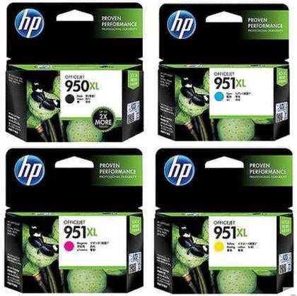 4-pack Replacement Set for HP 950XL 951XL Ink Cartridges, Latest Chipset, Compatible with HP Officejet Pro 8610 8620 8600 8600 plus 8100 8630 8640 8660 8615 8625 251dw 271dw Printer