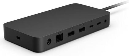 Microsoft Surface Thunderbolt 4 Docking Station, 3x USB-A, 3x Thunderbolt 4 USB-C, 1x 2.5Gbps Ethernet Ports, 3.5mm Audio Jack, Up to 96W Passthrough, Wide Compatibility, Black | T8H-00006