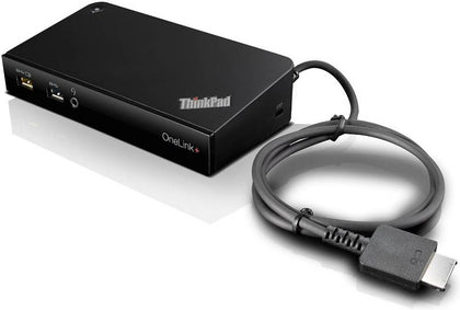 Lenovo ThinkPad OneLink+ Dock, Port Replicator, Up to 4K Video Output, Gigabit Ethernet 10/100/1000, 90 Watt, Black | 40A40090UK