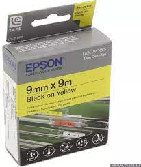 Epson Label Cartridge LC-3YBP9 Black on Yellow 9mm x 9 meter