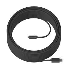 LOGITECH STRONG USB CABLE 10M USB A TO USB C 939-001799 Extended Length Super Speed, 10 Gbps Data Rate, Works with Self-Powered Devices