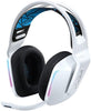 Logitech G733 LightSpeed Wireless RGB Gaming Headset,  DTS Headphone X 2.0 Surround Sound, 16.8m Light Color, White | 981-000883