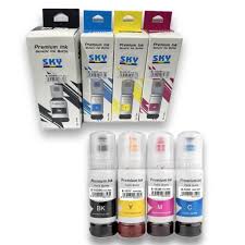 SKY Compatible 4 Color Refill Ink set 103 for Epson L1110 L3100 L3110 L3150 L5190