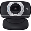 Logitech C615 Portable Webcam, Full Hd 1080P/30Fps, Widescreen Hd Video Calling, Foldable, Hd Light Correction, Autofocus, Noise Reduction, For Skype, Black