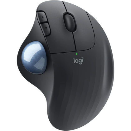 Logitech ERGO M575 Wireless Trackball Mouse Easy Thumb Control, Precision And Smooth Tracking, Ergonomic Comfort Design, For Windows, PC And Mac With Bluetooth And USB Capabilities, Graphite