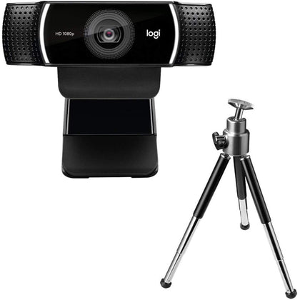 Logitech Full Hd C922 Pro Stream Webcam, 1080P Camera Streaming Webcam, Records And Streams Your Gaming Sessions In Rich Hd For Streaming, Background Replacement, With Tripod Included