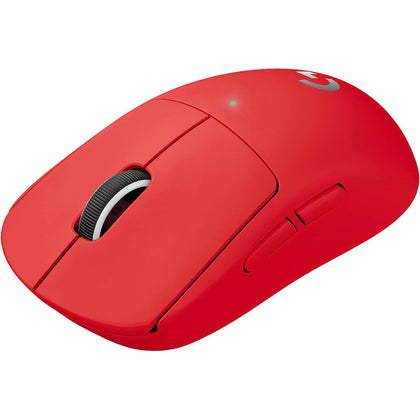 Logitech G PRO SUPERLIGHT Wireless Gaming Mouse, Ultra Lightweight 63 G, HERO 25K Sensor, 25,600 DPI, 5 Programmable Buttons, Long Battery Life, On-Board Memory, For Esports, PC / Mac - Red