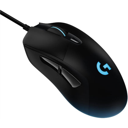 Logitech G403 Hero Wired Gaming Mouse, 16K Sensor, 16,000 DPI, RGB Backlit Keys, Adjustable Weights, 6 Programmable Buttons, On Board Memory, Braided Cable, Compatible With PC / Mac Black