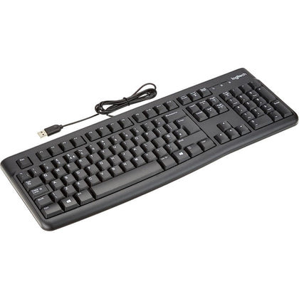 Logitech K120 Kabelgebundene Tastatur F¼R Windows, Englishes QWERTY-Layout - Schwarz