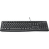 Logitech K120 Wired BUSiness Keyboard For Windows Or Linux, USb Plug-And-Play, Full-Size, Spill Resistant, Curved Space Bar, Pc / Laptop, English/Arabic Layout - Black