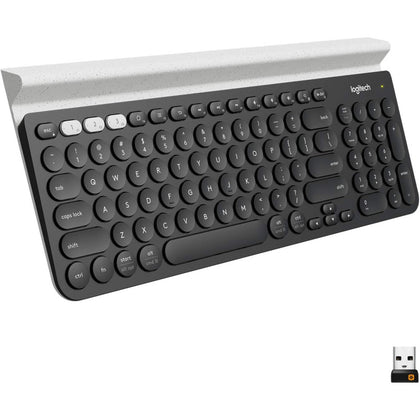 Logitech K780 Multi-Device Wireless Keyboard For Computer, Phone And Tablet Flow Cross-Computer Control Compatible