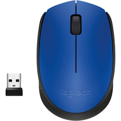 Logitech M171 Wireless MoUSe, 2.4 Ghz With USb Mini Receiver, Optical Tracking, 12-Months Battery Life, AmbidextroUS Pc/Mac/Laptop - Blue