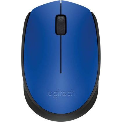 Logitech M171 Wireless Mouse, 2.4 GHz With USB Nano Receiver, Optical Tracking, 12-Months Battery Life, Ambidextrous, PC/Mac/Laptop - Blue (910-004656)