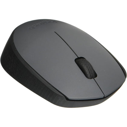 Logitech M171 Wireless Mouse For Windows, Mac And Chrome; 2.4 Ghz Wireless Connectivity, Plug-And-Play Connection, 12-Month Battery Life; Comfortable And Mobile; Grey, Silver, 910-004425, M170