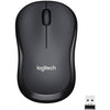 Logitech M220 Wireless Mouse, Silent Buttons, 2.4 GHz With USB Mini Receiver, 1000 DPI Optical Tracking, 18-Month Battery Life, Ambidextrous PC / Mac / Laptop - Noir