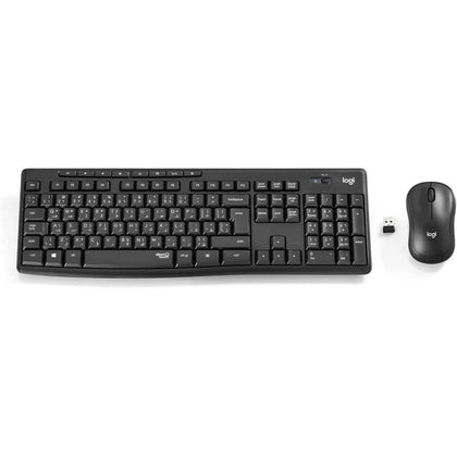 Logitech MK295 Silent Wireless Mouse Keyboard Combo With SilentTouch Technology, Full Numpad, Advanced Optical Tracking, Lag-Free Wireless, 90% Less Noise, AR Keyboard - Graphite