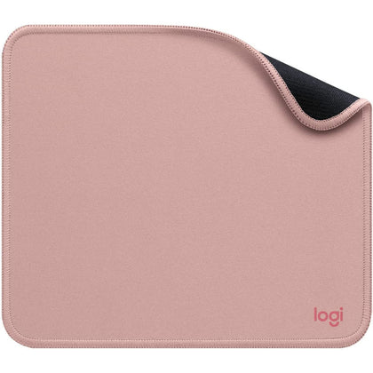Logitech MoUSe Pad Studio Series, Computer MoUSe Mat With Anti Slip Rubber Base, Easy Gliding, Spill Resistant Surface, Durable Materials, Portable, In A Fresh Modern Design Dark Rose