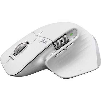 Logitech MX Master 3S Performance Wireless Mouse For Mac With Ultra-Fast Scrolling, Ergo, 8K DPI, Track On Glass, Quiet Clicks, USB-C, Bluetooth, Windows, Linux, Chrome - Pale Grey