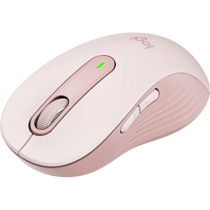 Logitech Signature M650 Wireless Mouse - For Small To Medium Sized Hands, Customizable Side Buttons, Contoured Shape - Rose