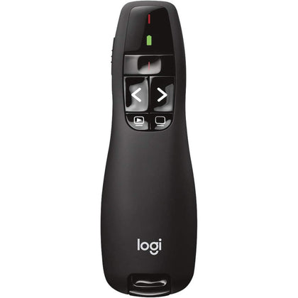 Logitech Wireless Presenter R400, Wireless Presentation Remote Clicker With Laser Pointer, Black, 1.9&Quot; X 6.2&Quot; X 8&Quot;