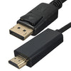 1.8m HD 1080P Display Port DP Male to HDMI Male AV Cable Adaptor for PC Laptop