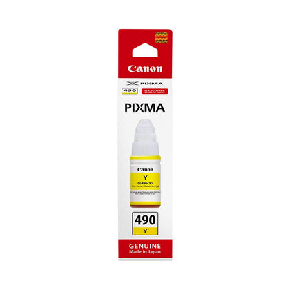 Canon GI-490 Original 1400 Ink Cartridge 0666C001AA - Yellow