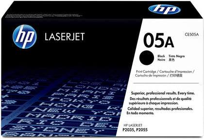 HP 05A Black Original LaserJet Toner Cartridge - CE505A