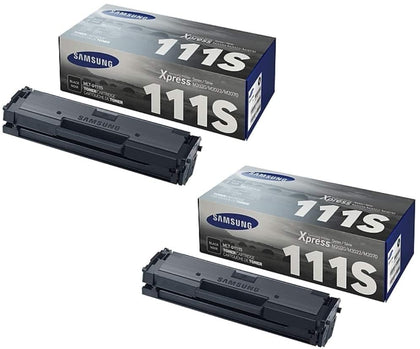 Samsung MLT-D111S Toner Cartridge Black - 2 Pack in Retail Packing