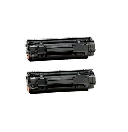 2-Pack CB435A Compatible Laser Toner Cartridge for HP LaserJet HP P1005, P1005n, P1006, P1006n Printer Series