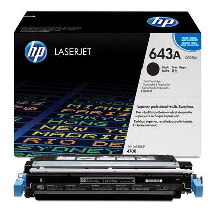 Original HP 643A Yellow LaserJet Toner Cartridge (Q5952A)