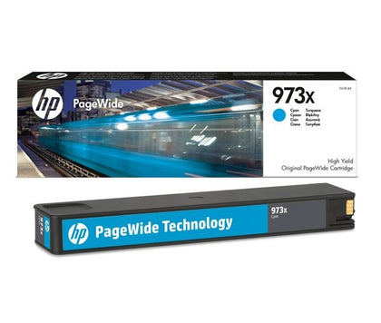 Original HP 973X High Yield Cyan PageWide Cartridge (F6T81AE)