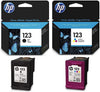 HP 123 Ink Cartridge Combo (Black & Color)