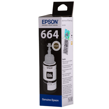 Epson T6641 Black Original Ink Tank for Printer, 70 ml